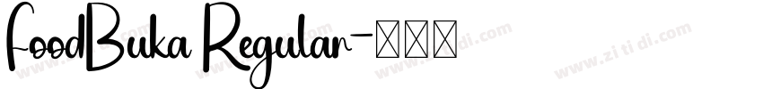 FoodBuka Regular字体转换